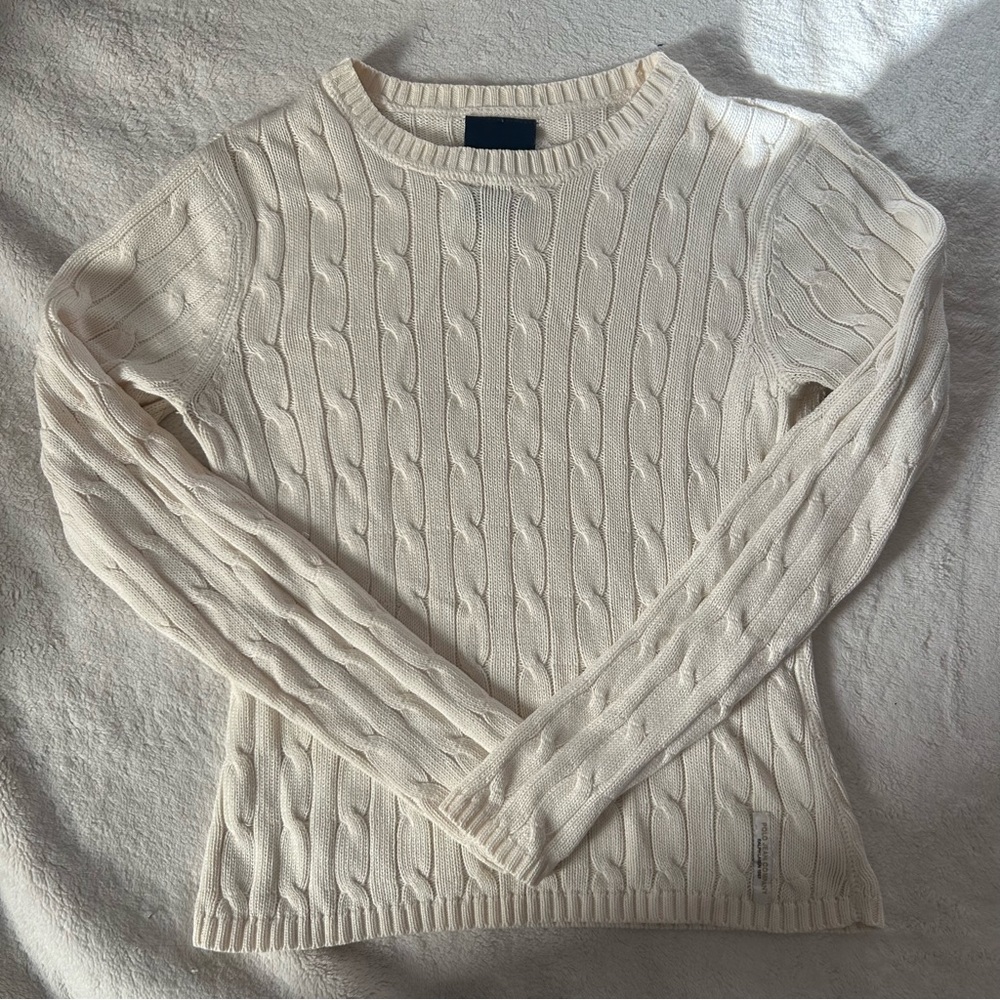 Polo Jean Co. Ralph Lauren White Knit Sweater